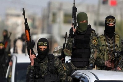 Palestinian fighters exchange fire with Israeli troops in the West Bank