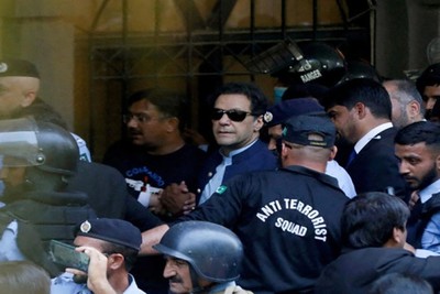 Imran Khan was arrested after a court in Pakistan sentenced him to 3 years in prison