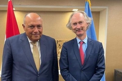 Egypt and the UN discuss the Syrian crisis and ways to resolve it