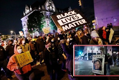 A pregnant black woman is killed by a police officer in the United States