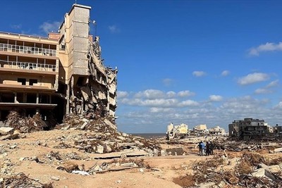 Six hospitals in the city of Derna, Libya, are starting to provide services again after the heavy floods