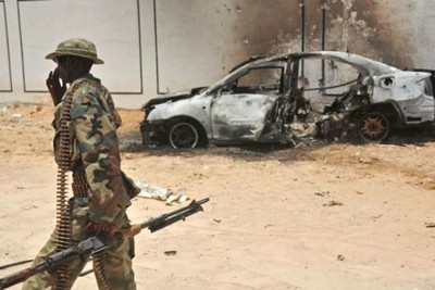 A terrorist attack kills at least 15 people in Somalia