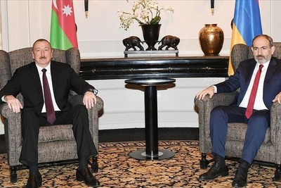 دیدار رئیس‌جمهور آذربایجان و نخست‌وزیر ارمنستان در اسپانیا