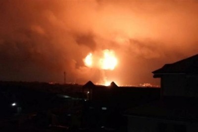 An explosion at a Nigerian oil refinery kills 37