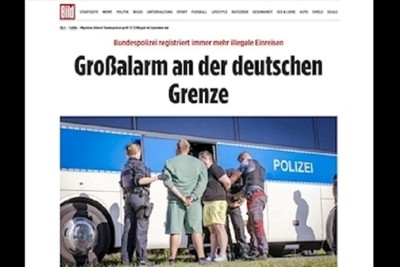 Detention of over 18,000 refugees at the German border