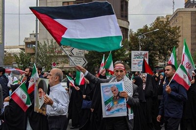 بدء مسيرات حاشدة في ايران للتنديد بمجازر الاحتلال ضد الفلسطينيين