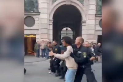 The strange and brutal reaction of the German police to Palestinian supporters