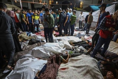 مجزرة جديدة بغزة... 500 شهيد في قصف إسرائيلي على مستشفى المعمداني