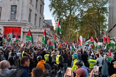 The world continues to march in support of the Palestinian people