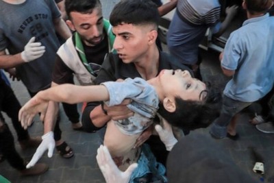Just one night, more than 450 Palestinians died