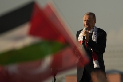 Turkey's president condemns Israel as a war crimes regime