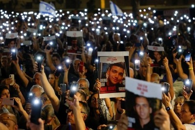 Demonstrations in Tel Aviv for the release of prisoners in Gaza