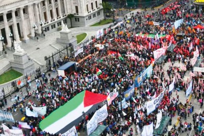 مظاهرات في الأرجنتين والفلبين تنديداً بالعدوان على غزة
