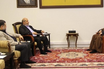 Hassan Nasrallah meets with Hamas leaders