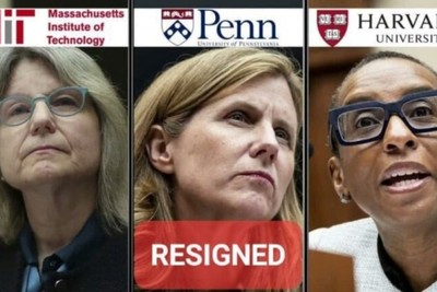 The President of the University of Pennsylvania was forced to resign