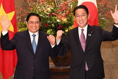 Japan-Vietnam summit meeting agrees to promote defense cooperation