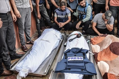 106 صحافيين قتلتهم قوات الاحتلال الإسرائيلي في غزة