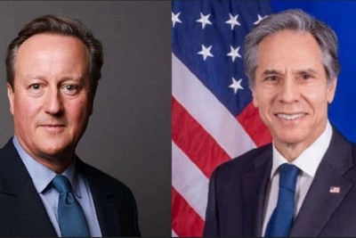 Events in the Red Sea are at the center of a telephone conversation between the British and US foreign ministers.