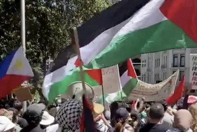 Сотни жителей Сиднея вышли на первый в 2024 году митинг в поддержку Палестины