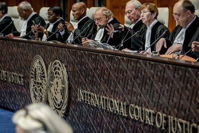 The ICJ Court begins to hear the case of South Africa against Israel