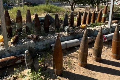 These are Israeli Bombs and Artillery Shells that fell on Gaza