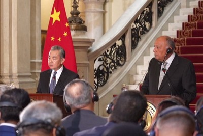 China and Egypt issue joint statement on Palestinian issue