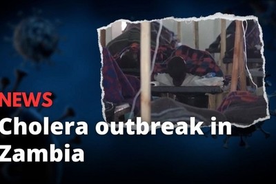Cholera has been reported in nine out of 10 regions of Zambia, over 400 deaths