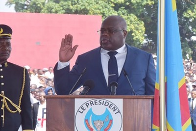 Tshisekedi was sworn in today, dozens of country leaders attended