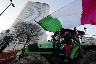 Farmers' protest in Italy