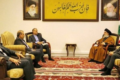 السيد نصرالله يستقبل أمير عبداللهيان ويؤكد حتمية انتصار فلسطين والمقاومة