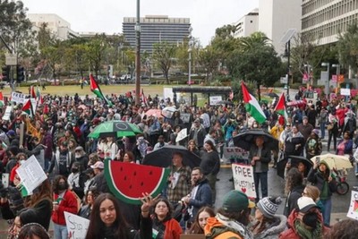 Pro-Palestinian demonstration in Los Angeles