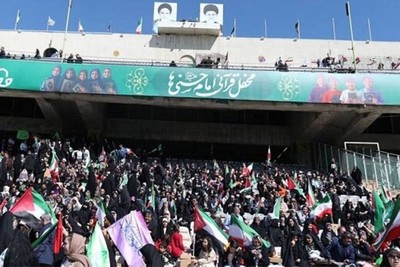 تجمع قرآني حاشد بطهران تنديدا بالعدوان الصهيوني على غزة