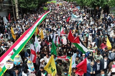 مسيرات يوم القدس العالمي في طهران وباقي المدن الايرانية