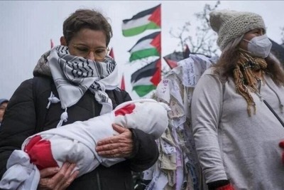 Demonstrations of thousands of Palestinian supporters in Germany, Ireland and Switzerland