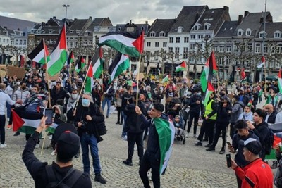 مظاهرات في هولندا أمام فروع ماكدونالدز دعمًا للفلسطينيين في غزة