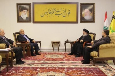 دیدار هیئت ارشد حماس با سید حسن نصرالله