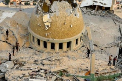منذ بدء العدوان على غزة.. العدو الصهيوني يدمر 804 مساجد