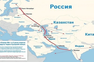 The North-South Transport Corridor is a de facto alternative to the Suez Canal