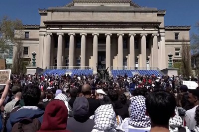 الولايات المتحدة.. طلاب جامعة كولومبيا يجددون تظاهراتهم تنديداً بالعدوان على غزة