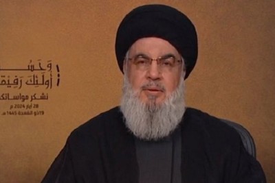 Nasrallah: Israel is a Cancerous Tumor That Must Be Removed from the Region