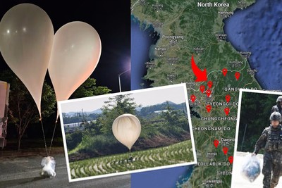 North Korea Launches Balloons Filled with Waste into South Korea Amid Escalating Tensions