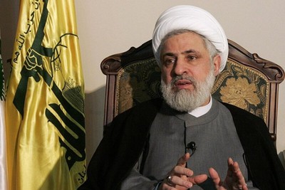 شیخ نعیم قاسم: قبل از توقف جنگ در غزه، جبهه لبنان آرام نمی‌شود