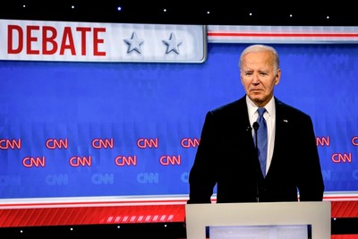 Biden Quips About Nearly Falling Asleep Onstage During Debate