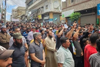 مواجهات بين ارهابيي جبهة النصرة ومتظاهرين بإدلب وريف حلب