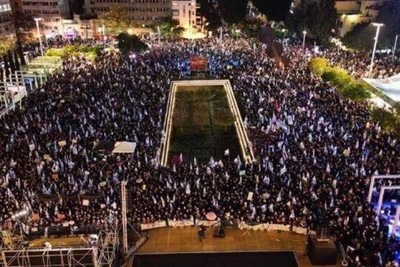 تدام اعتراضات گسترده شنبه‌ شب‌های شهرک‌نشینان علیه نتانیاهو
