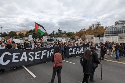 Jewish Protesters Demand Ceasefire in Gaza at U.S. Congress Rally