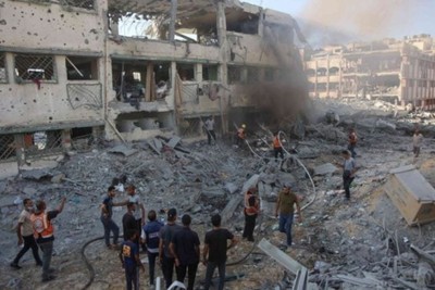 30 شهيدا في قصف إسرائيلي لمدرستين غربي غزة