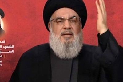 نصر الله: ردنا آتٍ بمفردنا أو مع المحور