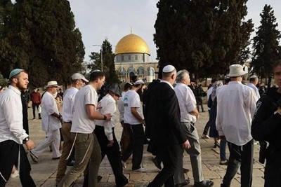 The Al Aqsa Mosque was attacked by settlers led by Ben Gvir