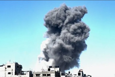 وقوع إصابات جديدة جراء قصف الاحتلال منزلا في مدينة غزة